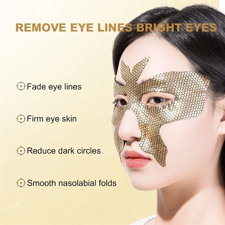 Astaxanthin Gold Honeycomb Eye Mask p5(001)